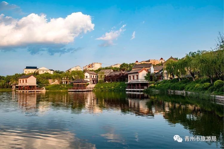 青州又美出了新高度，蓝天白云映古城！